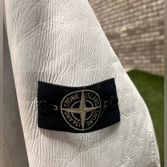 Stone Island Supreme Parka Hand Painted Shearling Jacket Mens Sz Medium - Picture 9 of 16